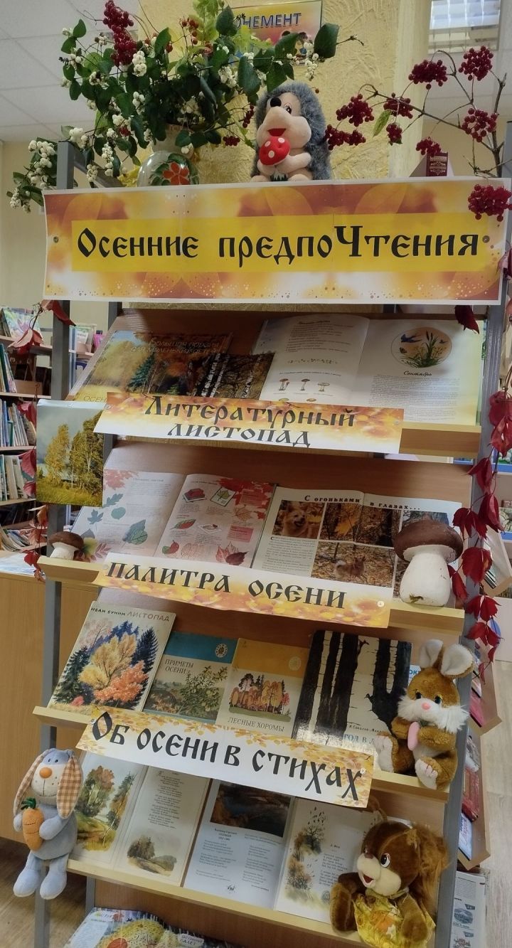 В детской библиотеке Болгара открылась новая книжная выставка «Осенние предпоЧтения»
