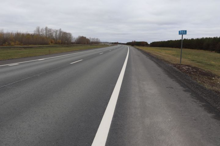 В Татарстане отремонтировали 26 км трассы М-7 «Волга»