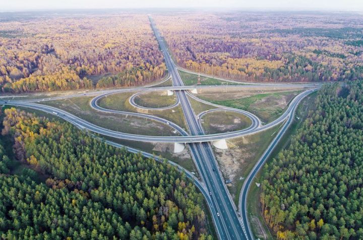На скоростной автодороге М12 в Татарстане запроектировано шесть транспортных развязок
