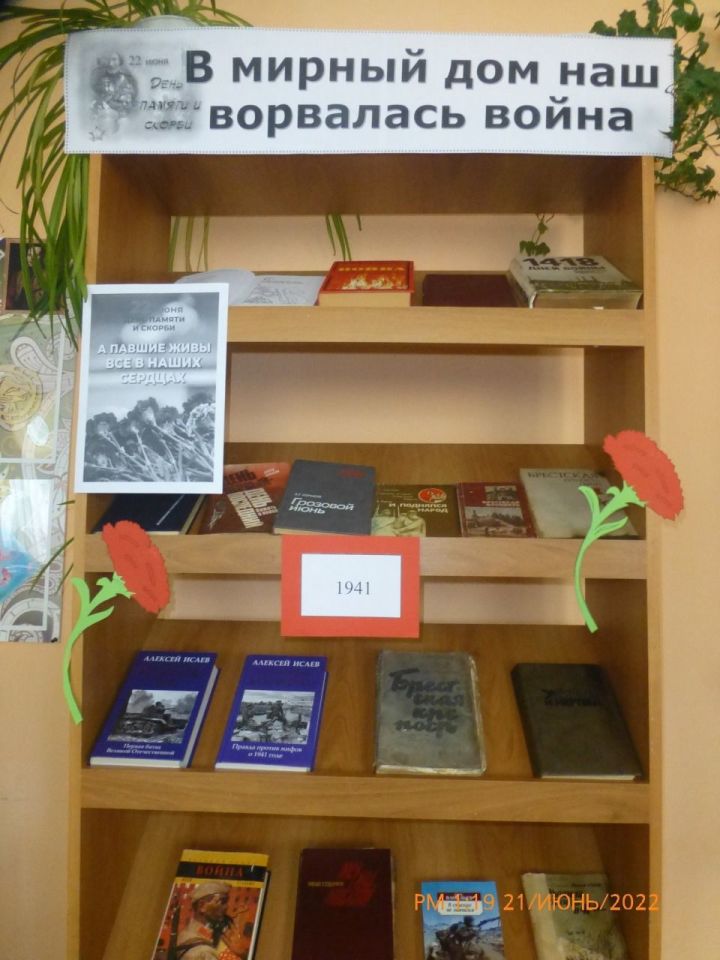 В антоновской библиотеке проходит книжная выставка «В мирный дом наш ворвалась война»