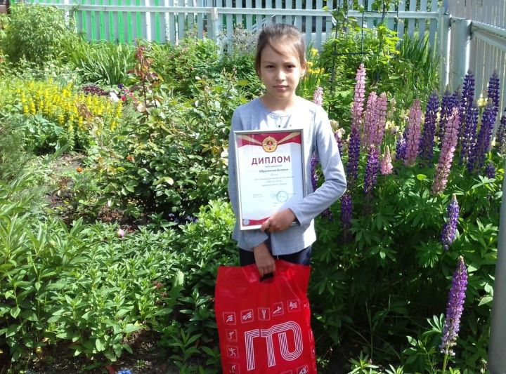 Ученица Искерязяпской школы заняла 1 место в Республиканском конкурсе "Мой путь в ГТО"