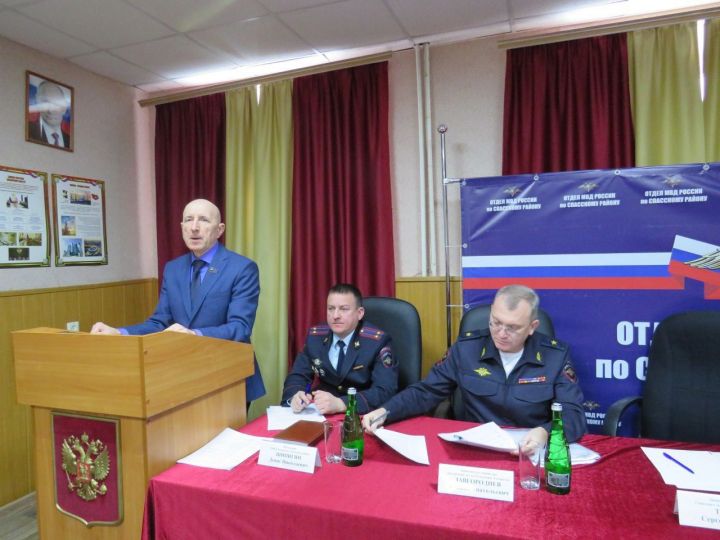 В отделе МВД Спасского района прошло первое итоговое совещание в районе