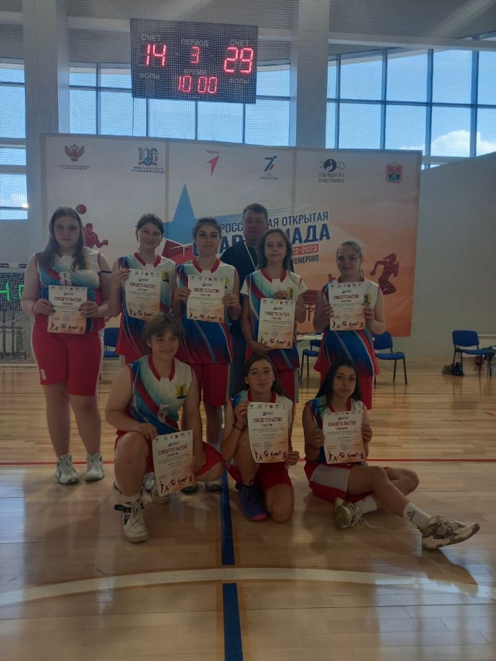 Спасские спортсмены приняли участие во Всероссийской  Спартакиаде по баскетболу