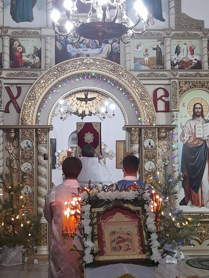 Православные спассцы встретили Рождество Христово