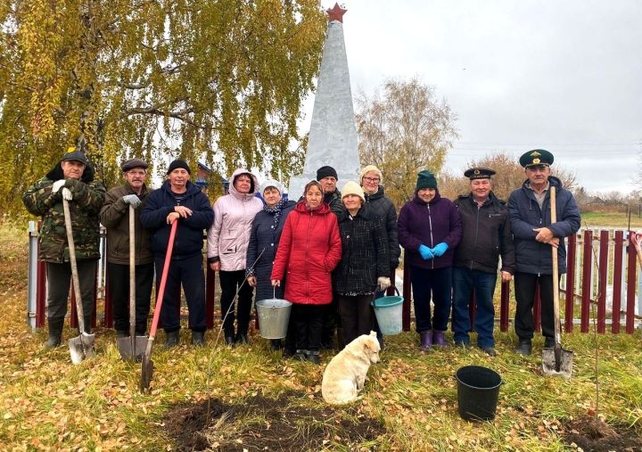 В Спасском районе заложили аллею Памяти к 80-летию Великой победы