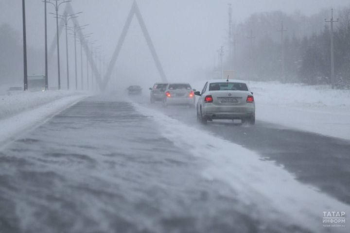 Татарстан накрыла сильная метель