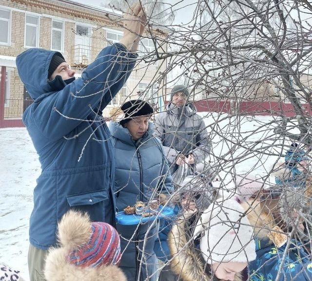 Воспитанники детского сада из Болгара развесили кормушки для птиц