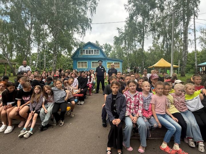 В лагере «Болгар» прошёл урок безопасности на дорогах