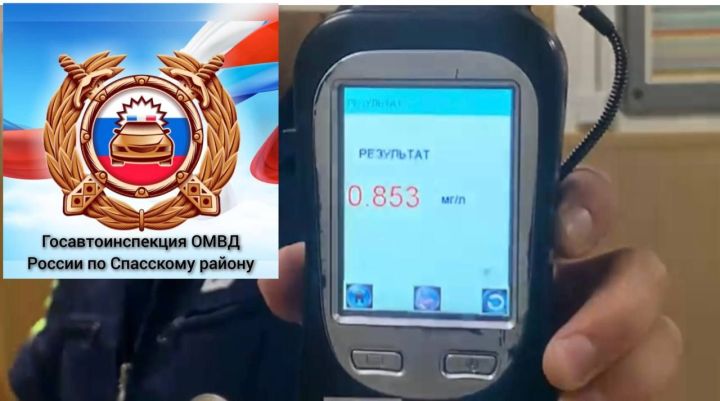 В Спасском районе задержали пьяного водителя на незарегистрированной машине