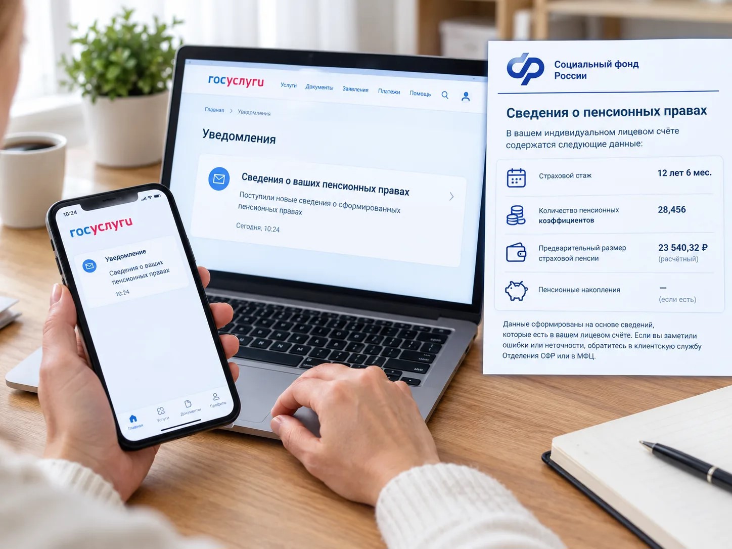 Жителям Татарстана о размере пенсии сообщают заранее