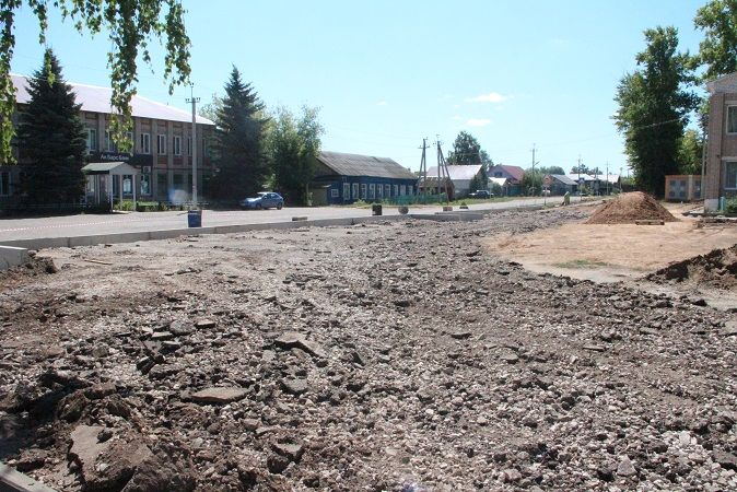 В Болгаре ведутся работы по благоустройству участка улицы 40 лет Октября