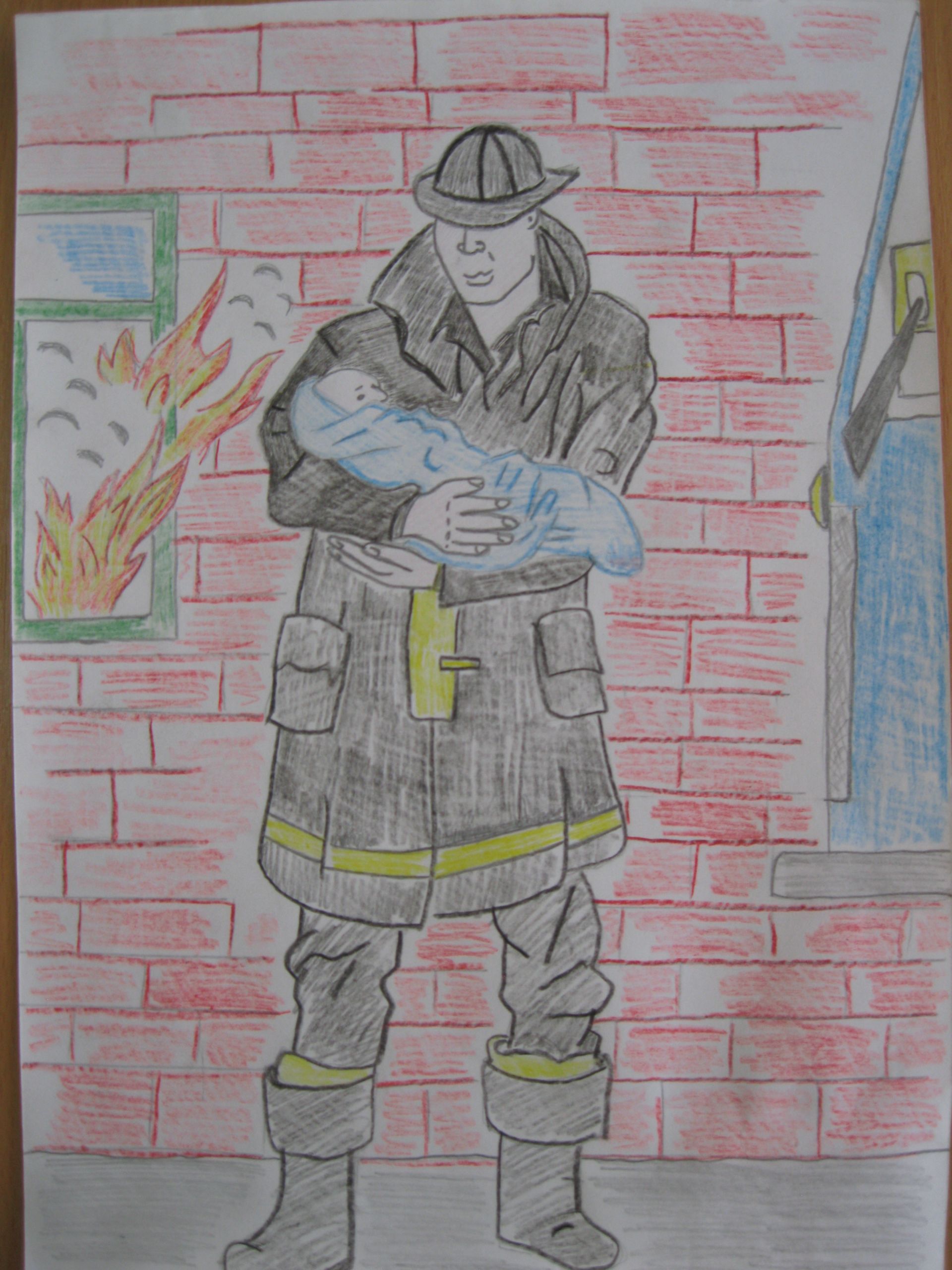 Раскраска Неопалимая Купина по пожарной безопасности