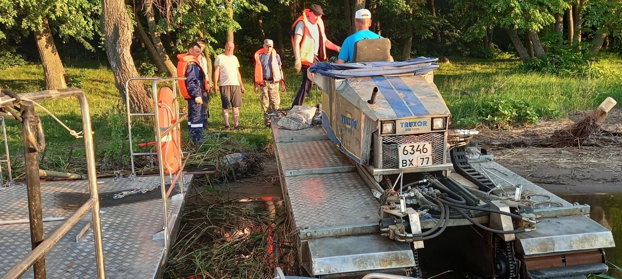 В Спасском районе начались работы по расчистке Куйбышевского водохранилища