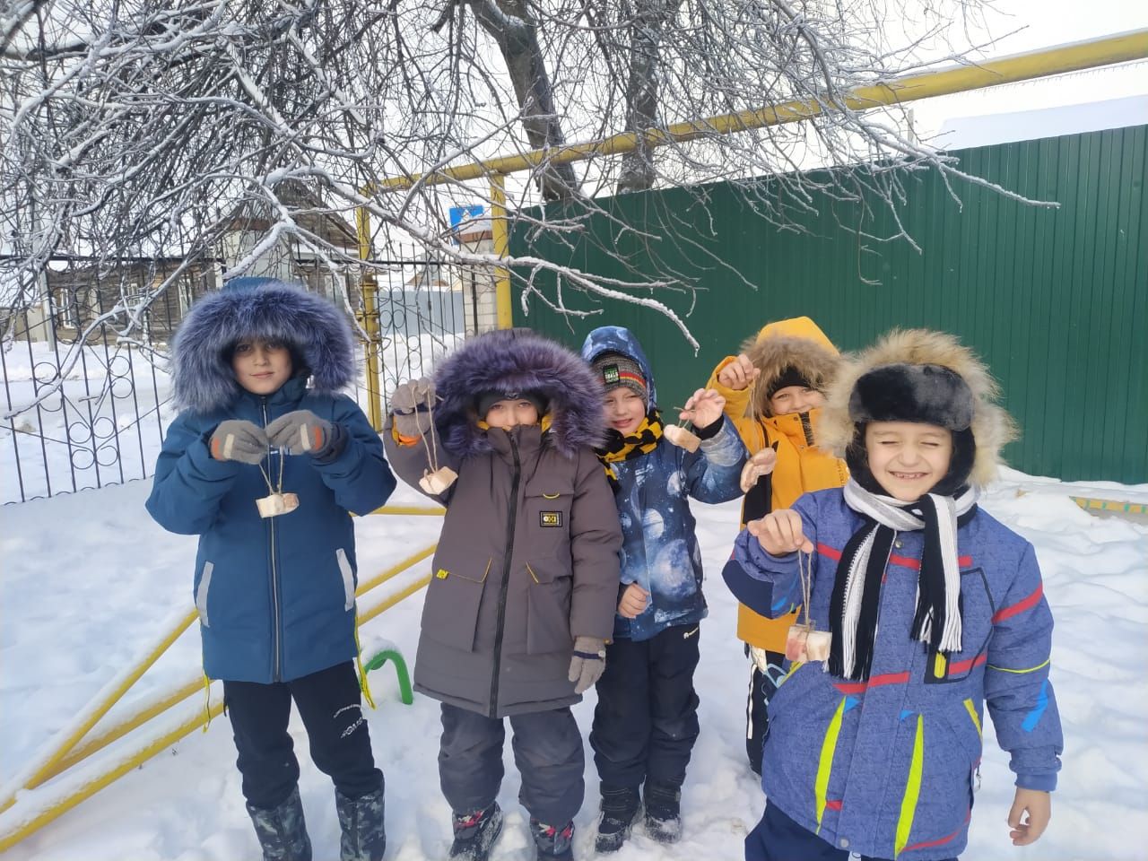 Воспитанники детского сада «Теремок» организовали подкормку для пернатых друзей