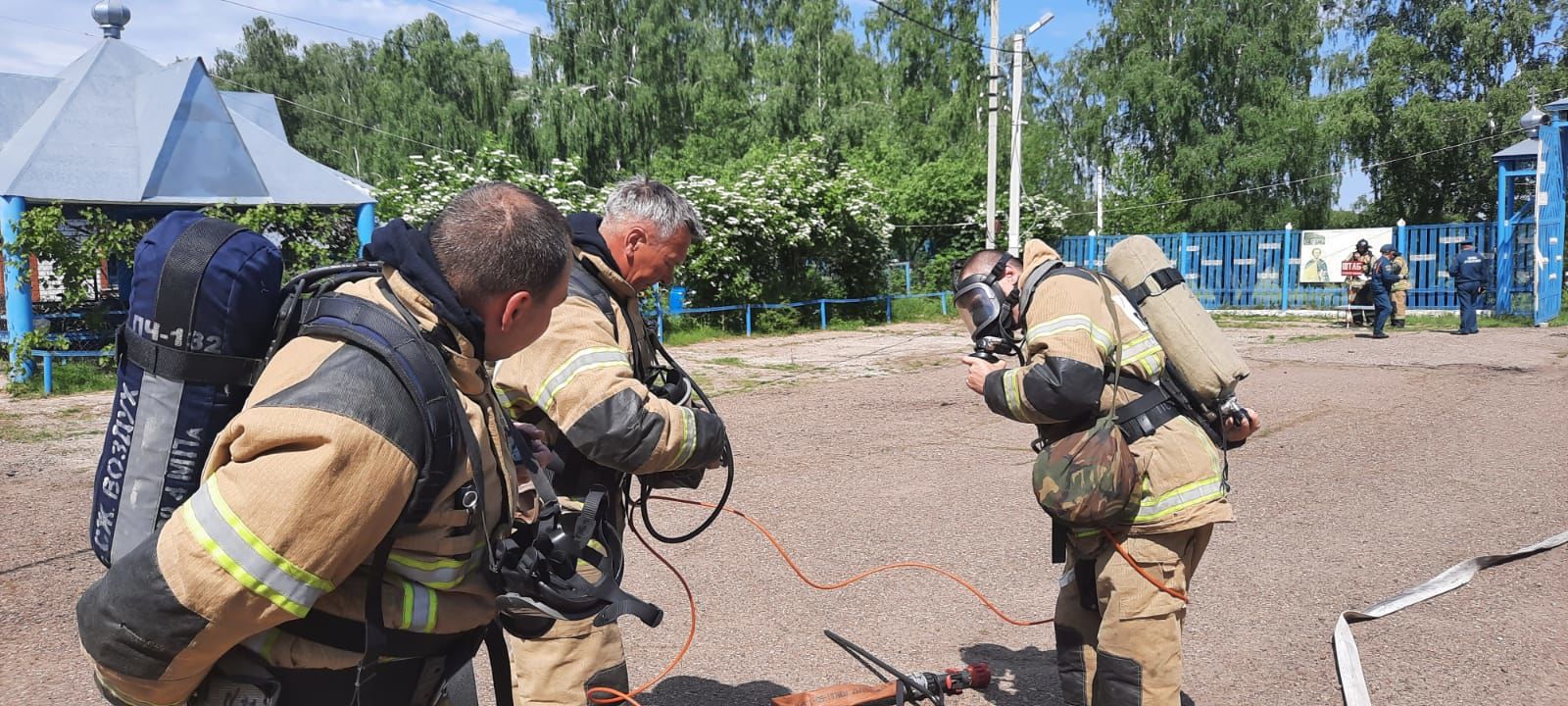 В Свято-Авраамиевском храме прошли пожарно-тактические учения