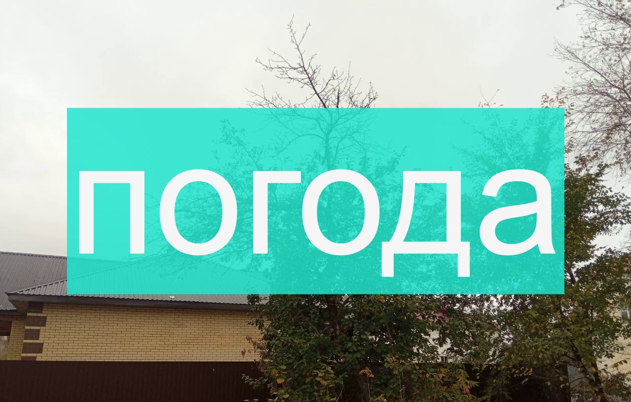 Погода на четверг 12 октября
