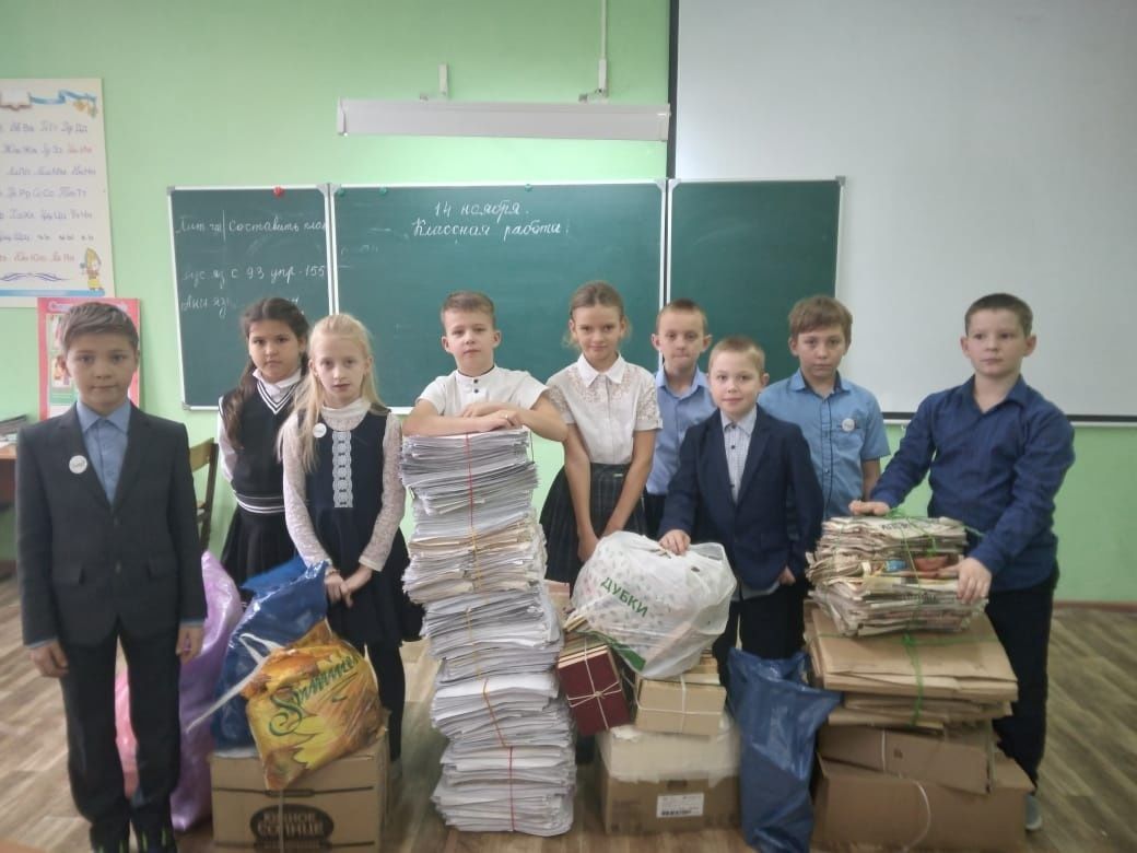 В Спасском районе проводится сбор макулатуры
