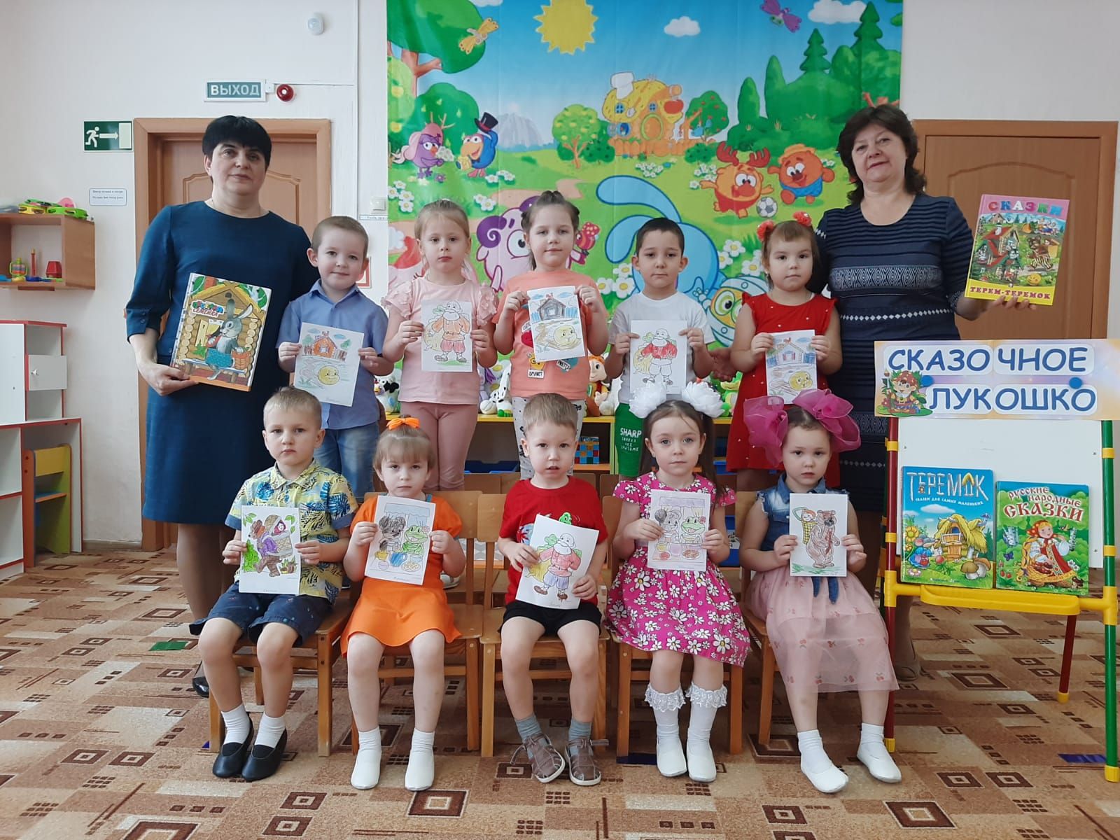 Воспитанники детского садика «Колосок» побывали « В гостях у русских  народных сказок»