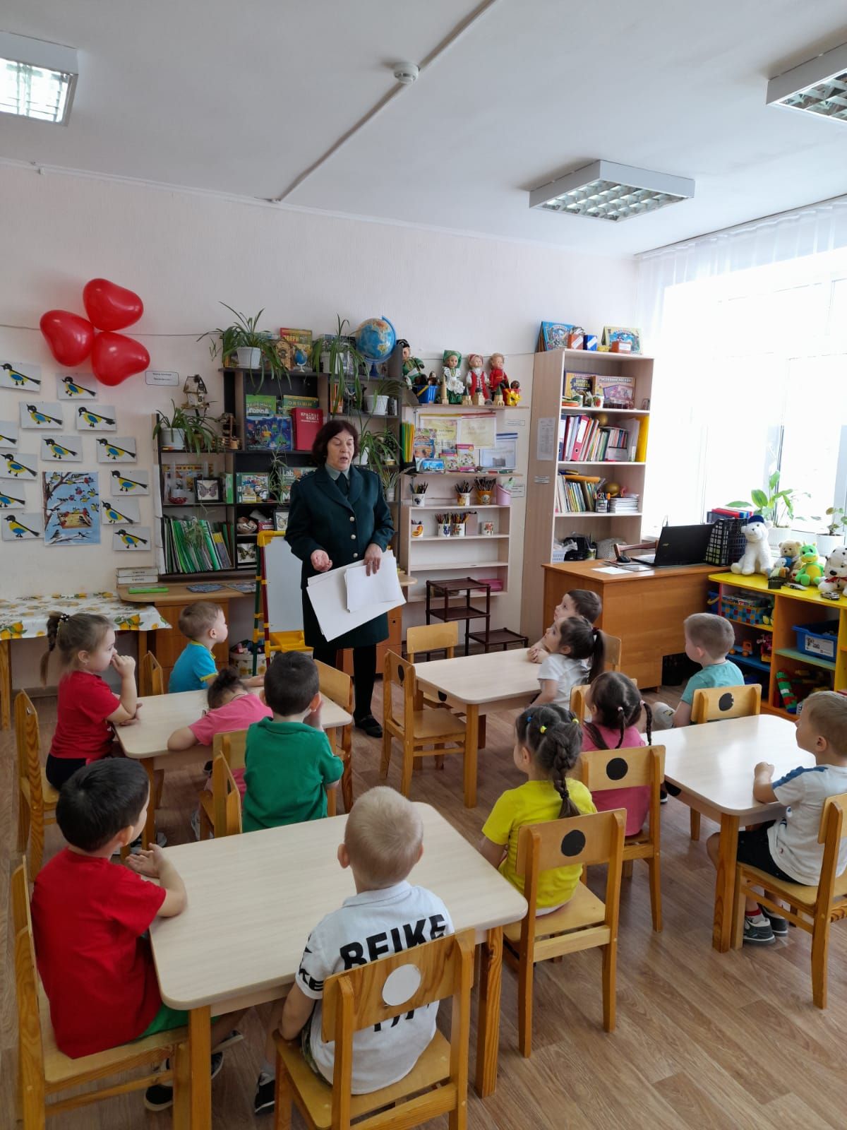 Сотрудник заказника «Спасский» провела для детей детского сада «Колосок» новое мероприятие «Животные нашего леса»
