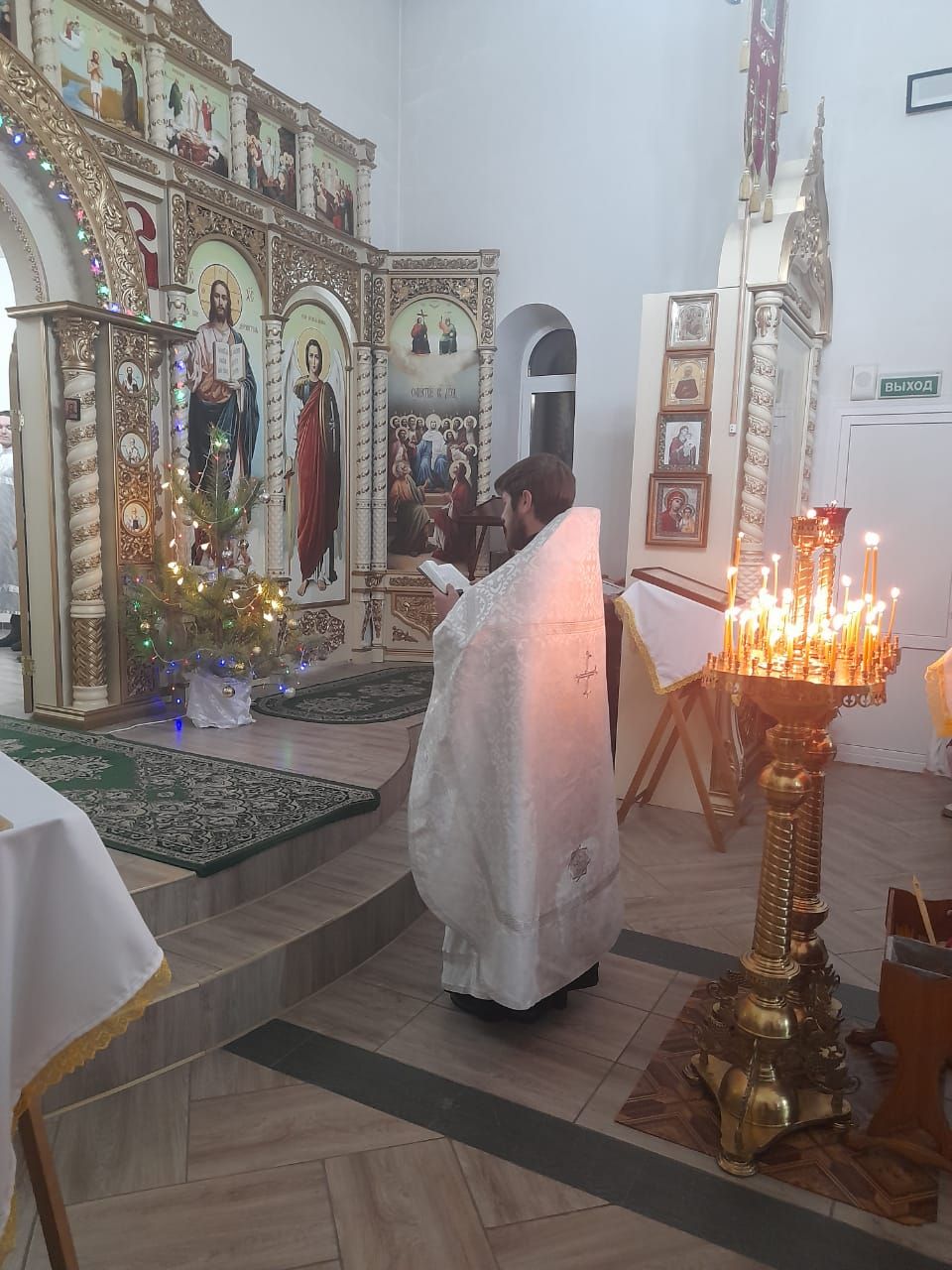 Православные спассцы встретили Рождество Христово