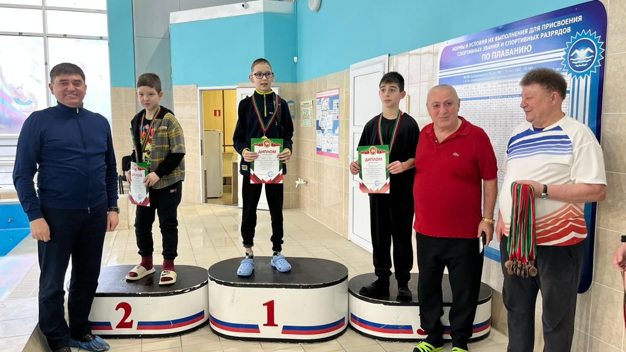 Юные пловцы спортшколы «Олимп» определили сильнейших на первенстве в бассейне «Дулкын»