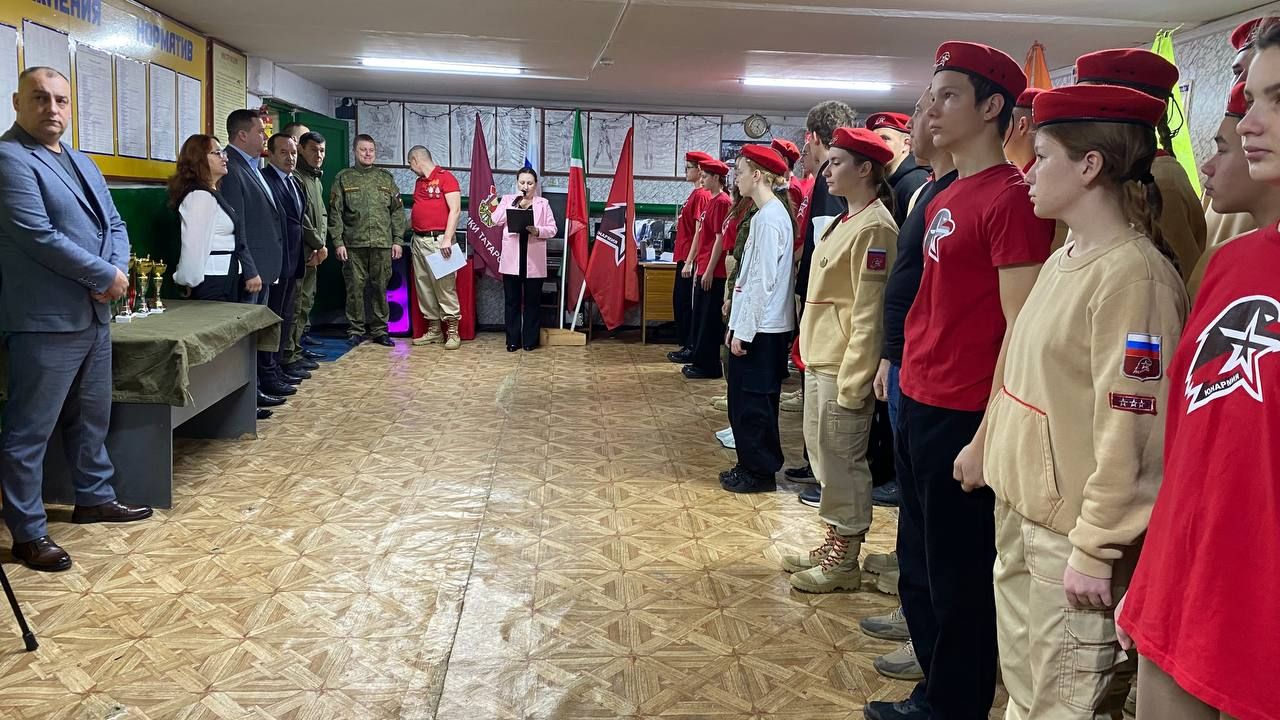В Болгаре определили лучший юнармейский отряд района