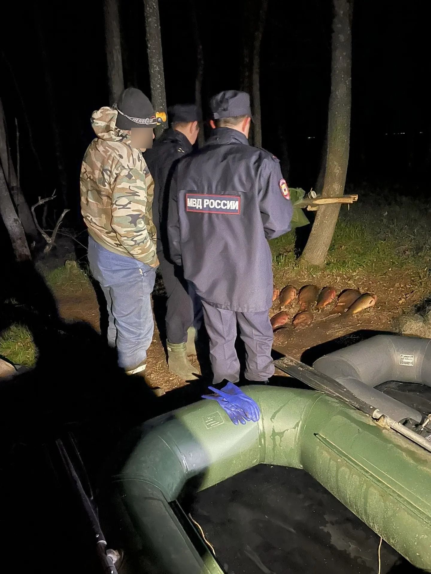 На Волге у села Каюки в Спасском районе задержали браконьеров с сетями