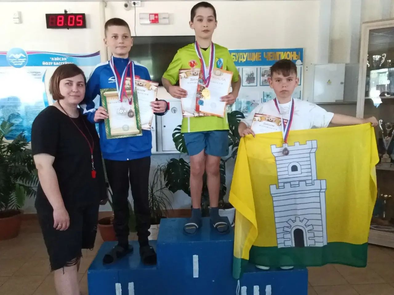 Восемь пловцов из Спасского района стали призёрами первенства в Базарных Матаках