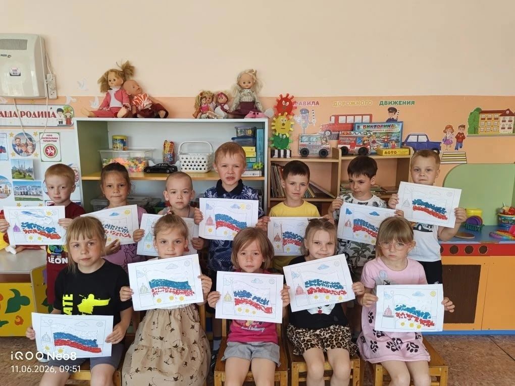 В детских садах Спасского района прошли занятия ко Дню России