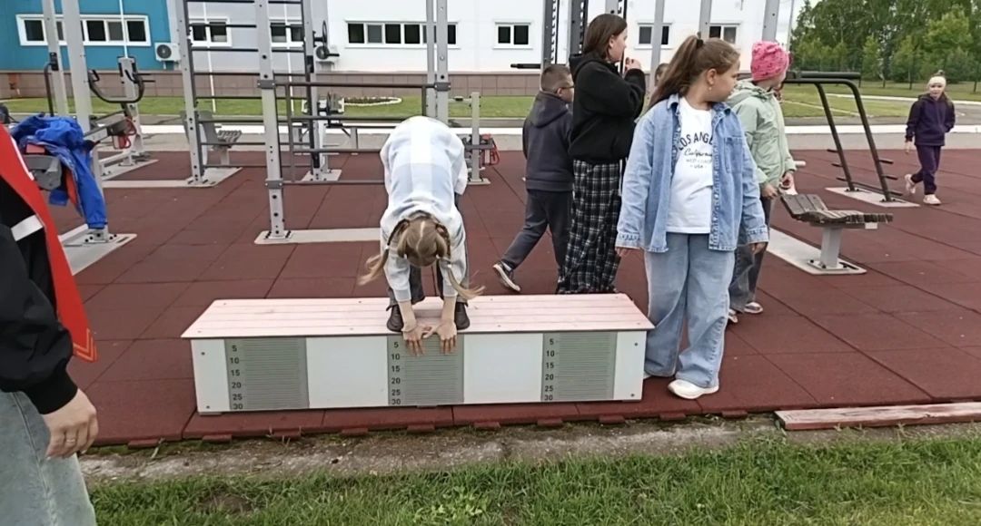 Ребята из пришкольного лагеря в Болгаре сдали нормативы ГТО