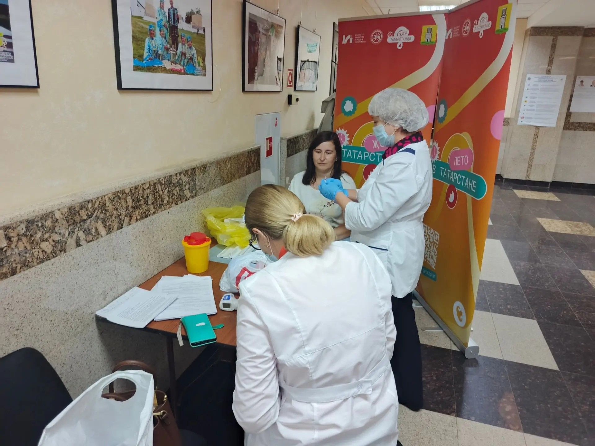 На избирательных участках в Болгаре можно сделать прививку от гриппа
