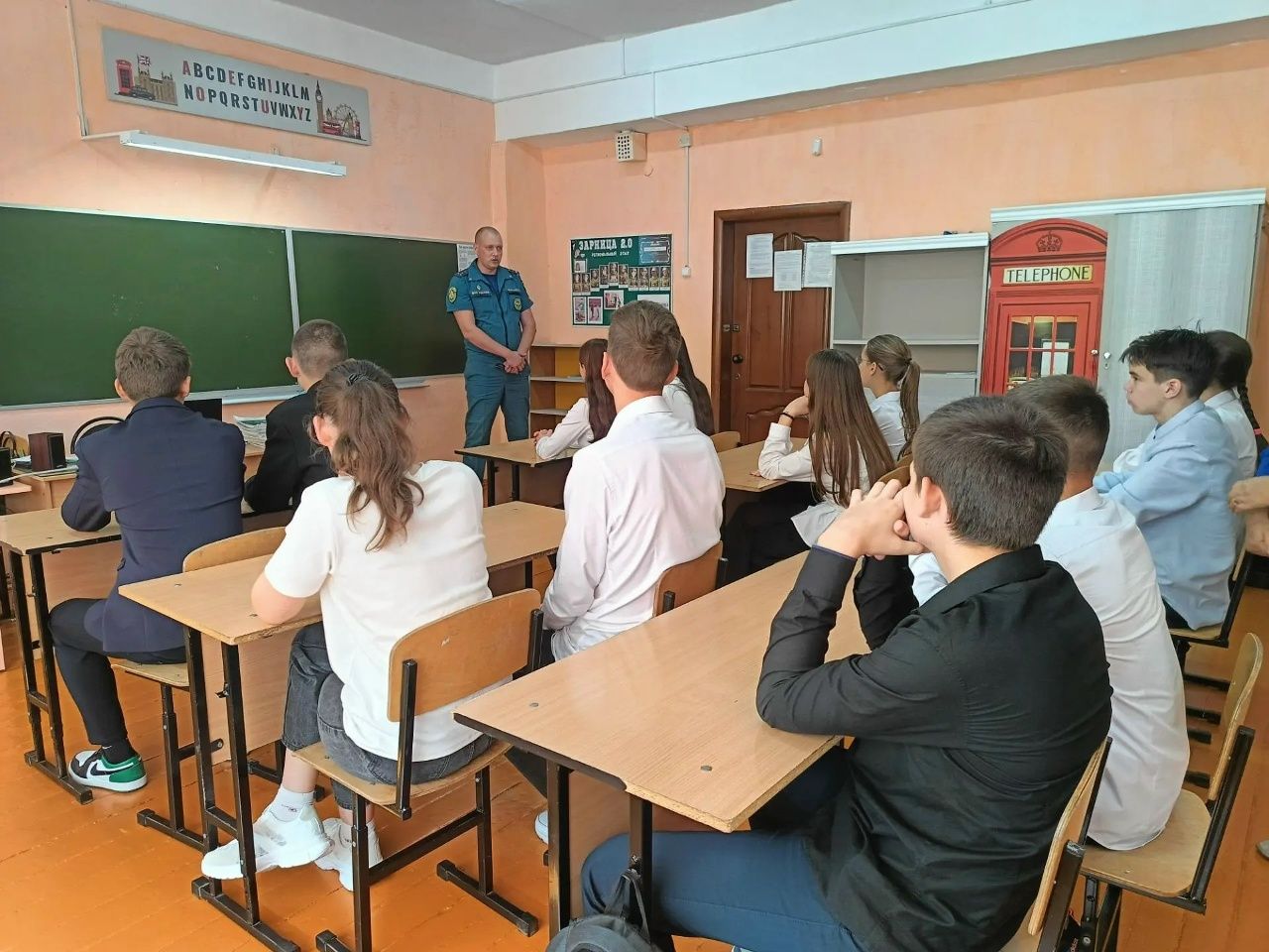 В Кимовской школе прошёл урок безопасности с представителем МЧС