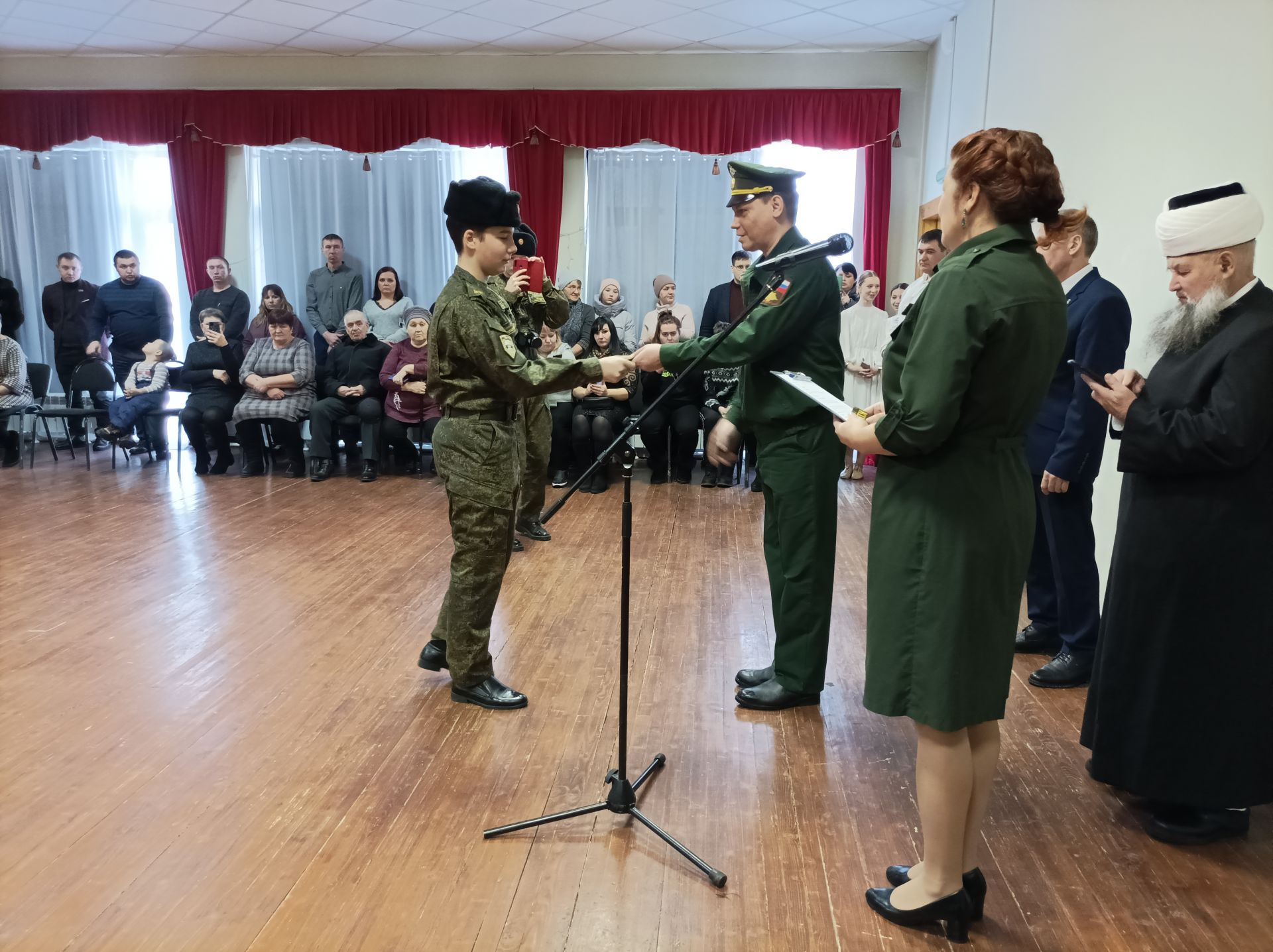 Торжественная клятва юных кадетов Болгарской кадетской школы им. П.А.Карпова