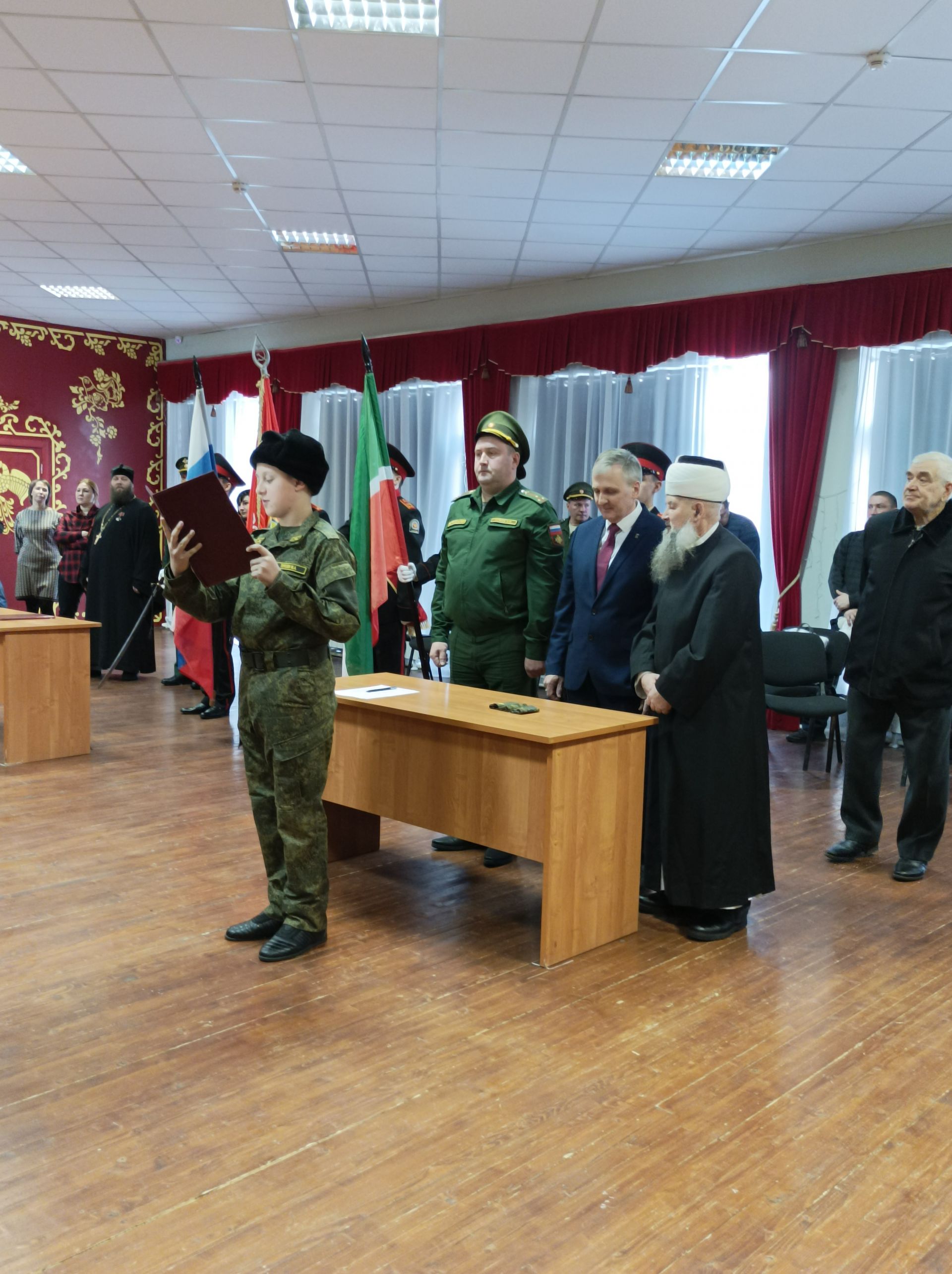 Торжественная клятва юных кадетов Болгарской кадетской школы им. П.А.Карпова