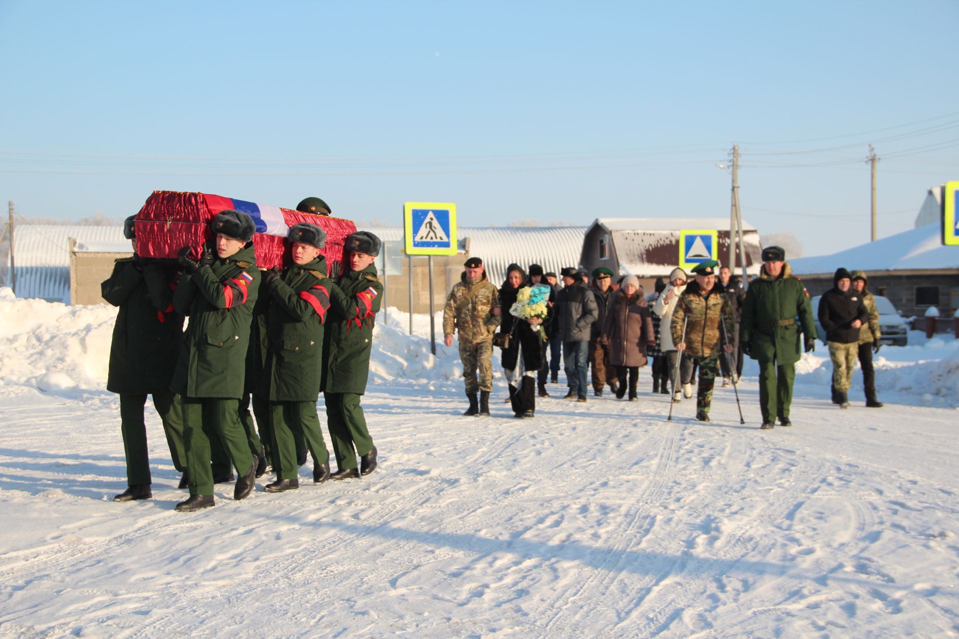 В Аграмаковке простились с погибшим бойцом СВО