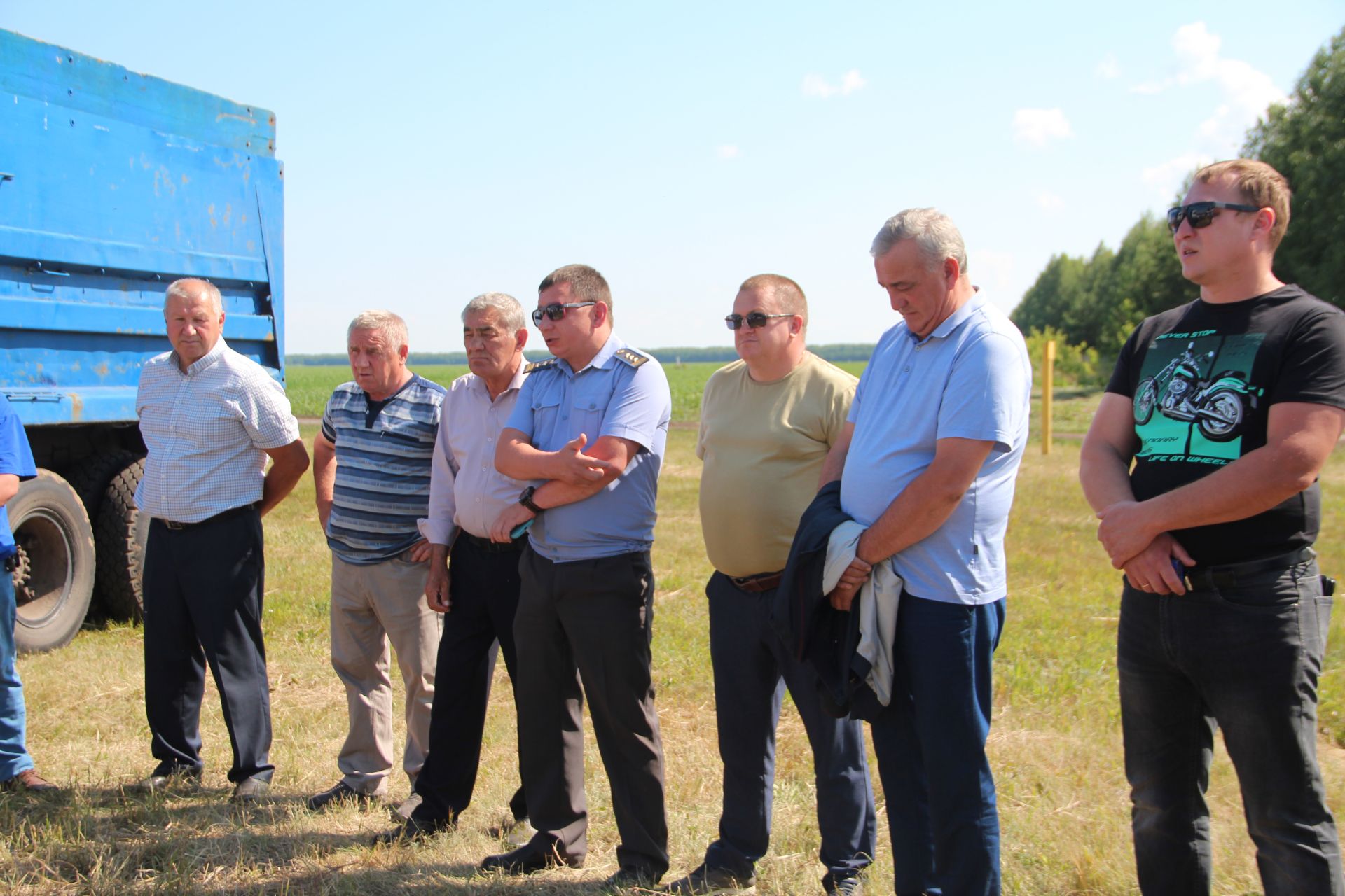 В Спасском районе прошёл парад комбайнов