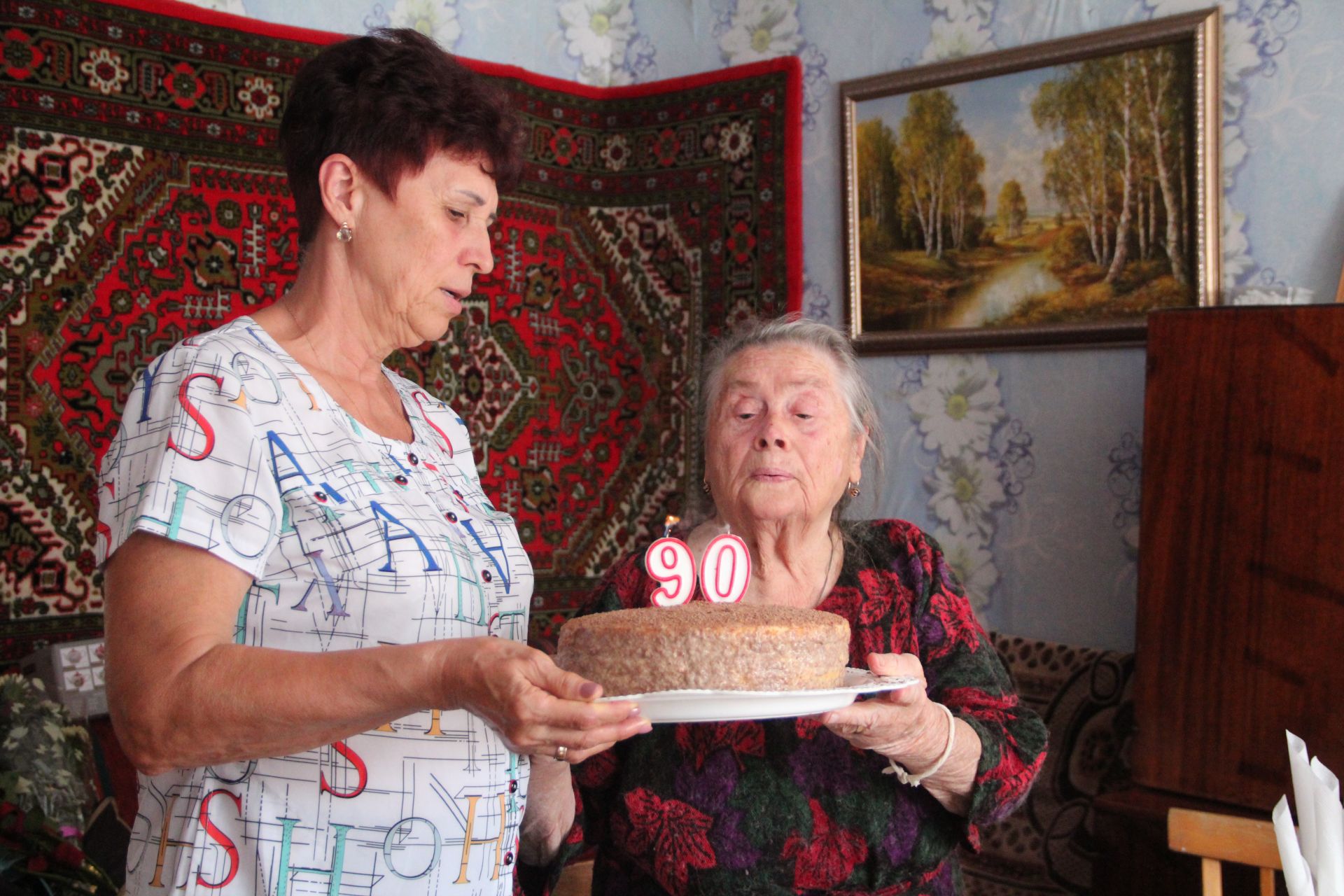 Жительница Красной Слободы Зоя Моисеева отметила 90-летний юбилей