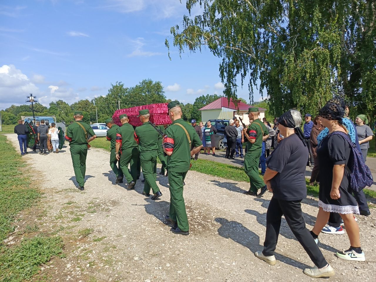 В Красной Слободе простились с погибшим бойцом СВО Шумковым Михаилом Витальевичем