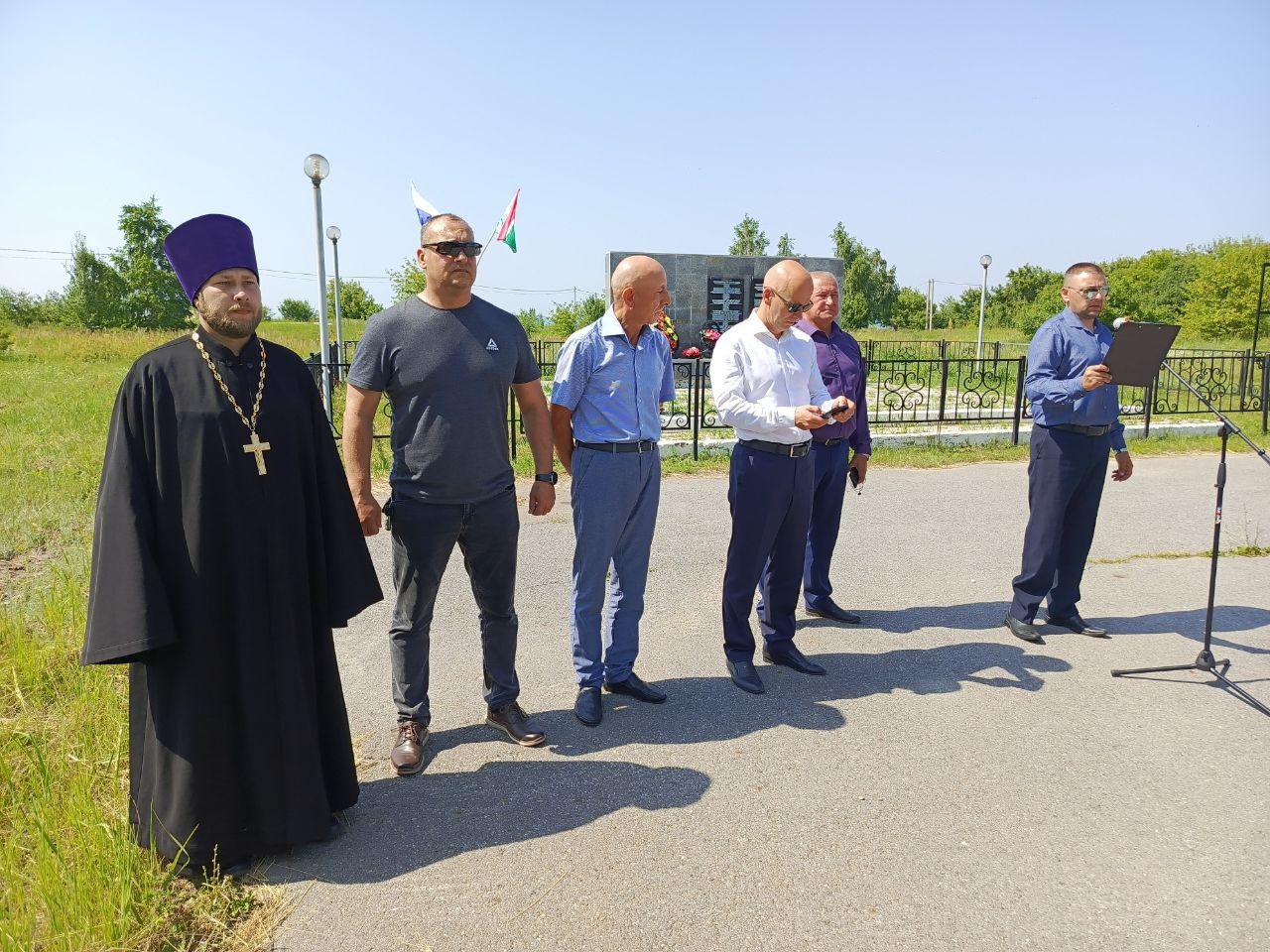 Прощание с погибшим бойцом Родионовым Александром Павловичем.