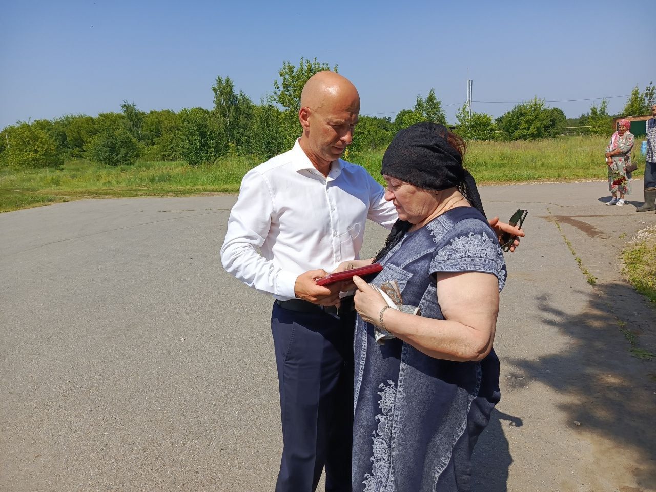 Прощание с погибшим бойцом Родионовым Александром Павловичем.