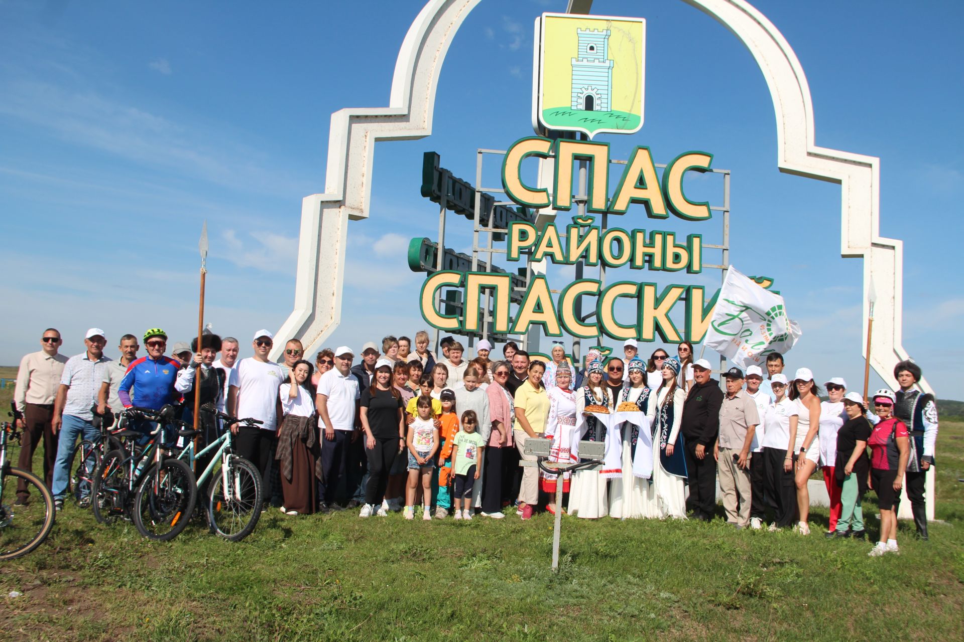 В Спасском районе встретили участников велоэстафеты «Болгар радиосы»