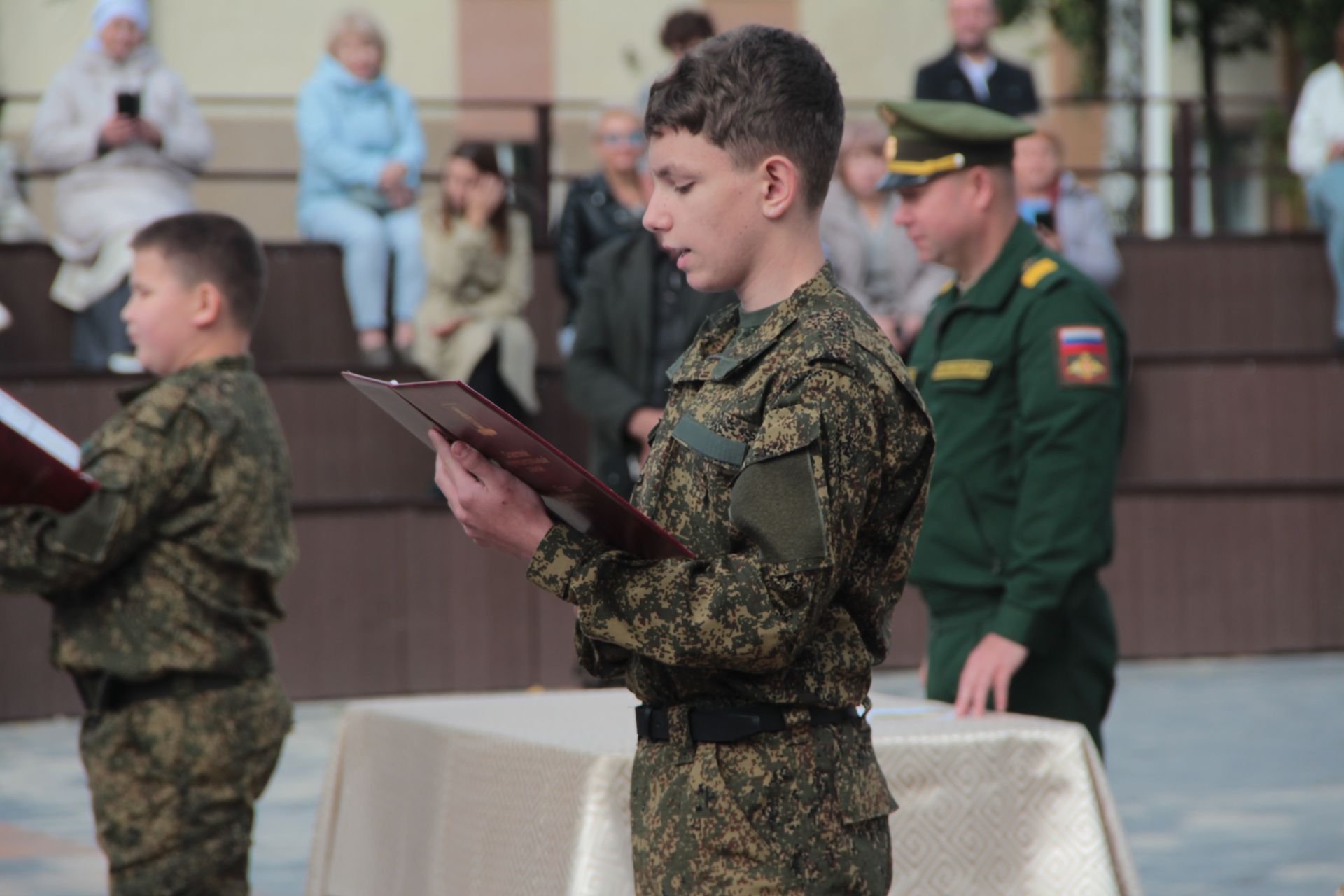 Спасские кадеты дали клятву Родине