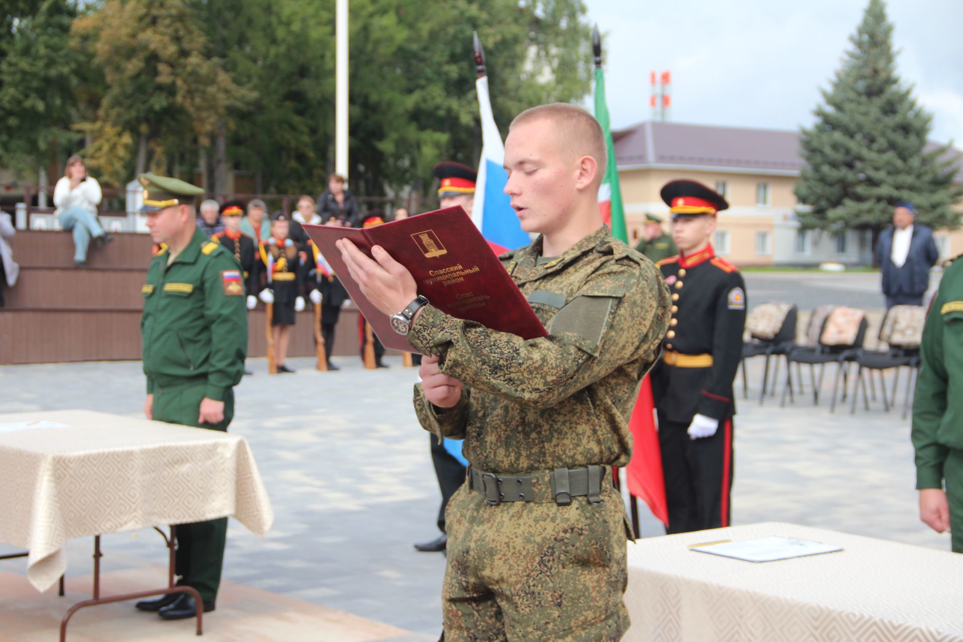 Спасские кадеты дали клятву Родине