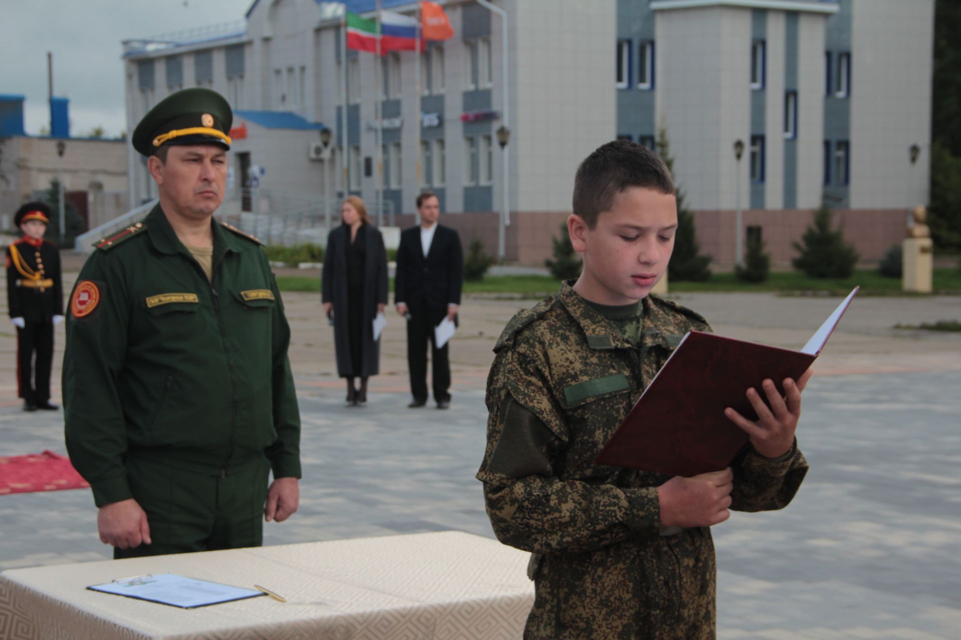 Спасские кадеты дали клятву Родине