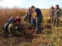 Поисковики Татарстана подняли останки жертв Гражданской войны в Спасском районе