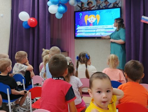 В детских садах Спасского района прошли занятия ко Дню России