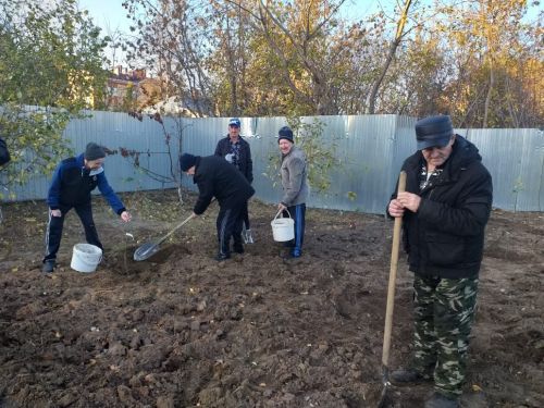 В Спасском доме-интернат разбили фруктовый сад