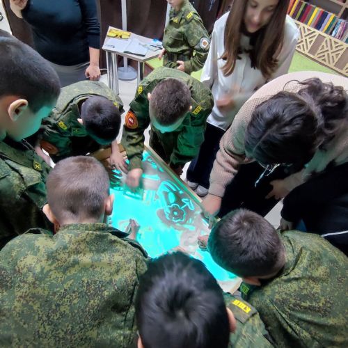 В Центральной модельной библиотеке состоялся концерт виртуальной песочной анимации для детей