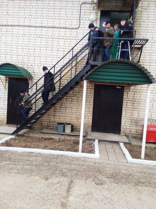 В Спасском доме-интернате провели плановую тренировку по пожарной безопасности