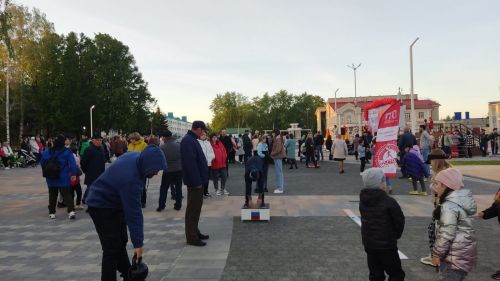 В честь Дня Победы на центральной площади Болгара работала мобильная площадка ГТО